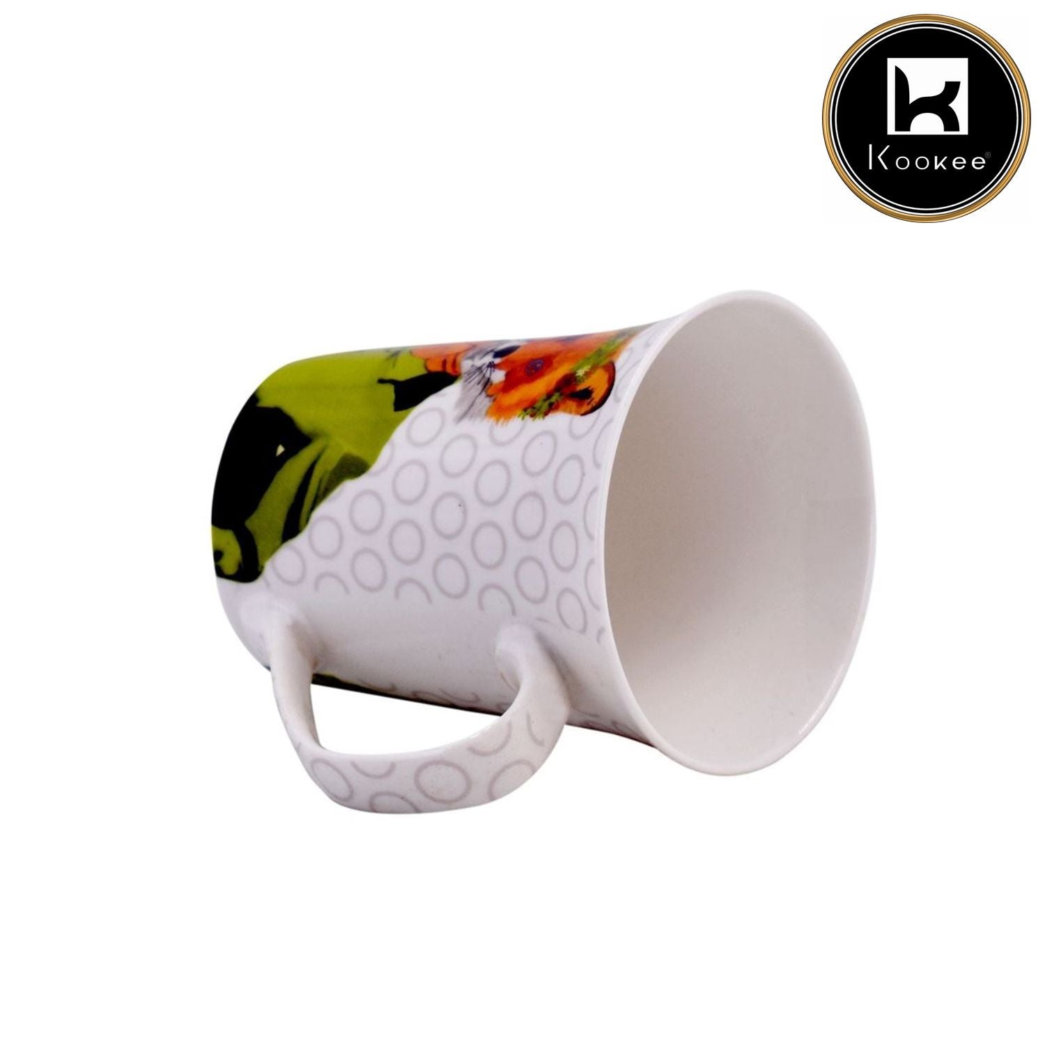 Printed Ceramic Tall Coffee or Tea Mug with handle - 325ml (4019C-C)