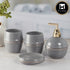 Ceramic Bathroom Accessories Set of 4 with Soap Dispenser (5757)