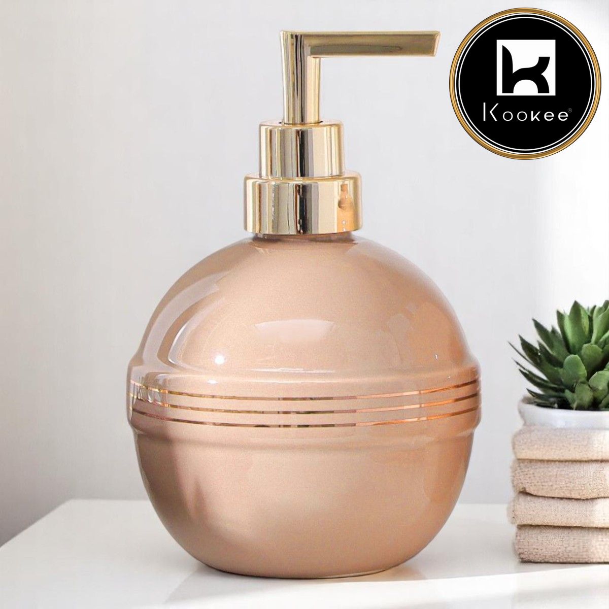 Kookee Ceramic Soap Dispensers, 1 piece (5758-SD)