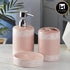 Ceramic Bathroom Accessories Set of 3 with Soap Dispenser (5763)