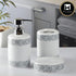 Ceramic Bathroom Accessories Set of 3 with Soap Dispenser (5765)