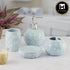 Ceramic Bathroom Accessories Set of 4 with Soap Dispenser (5774)