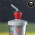 Acrylic Sipper, Cup, Tumbler Frosted with Straw and Lid - 500ml (5865)