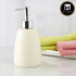 Ceramic Soap Dispenser for handwash for Bathroom, Cream, (Set of 1) (6004)