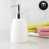 Ceramic Soap Dispenser for handwash for Bathroom, White, (Set of 1) (6031)