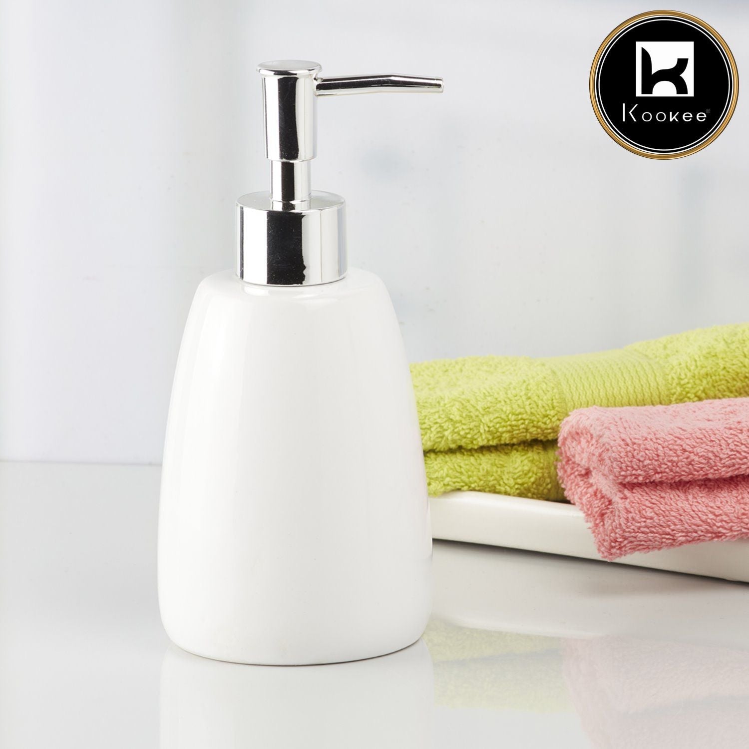 Ceramic Soap Dispenser for handwash for Bathroom, Multicolor (Set of 6) (10139)
