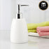 Ceramic Soap Dispenser for handwash for Bathroom, White, (Set of 1) (6031)