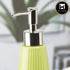 Ceramic Soap Dispenser for handwash for Bathroom, Green, (Set of 1) (6040)