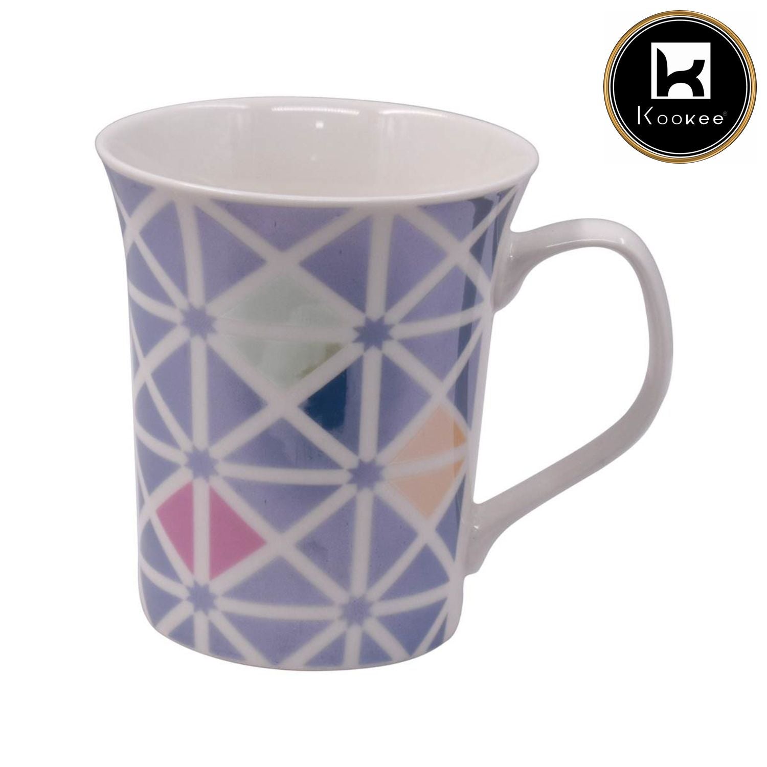 Printed Ceramic Tall Coffee or Tea Mug with handle - 325ml (4118-A)