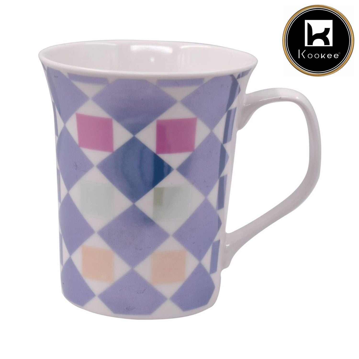 Printed Ceramic Tall Coffee or Tea Mug with handle - 325ml (4118-C)