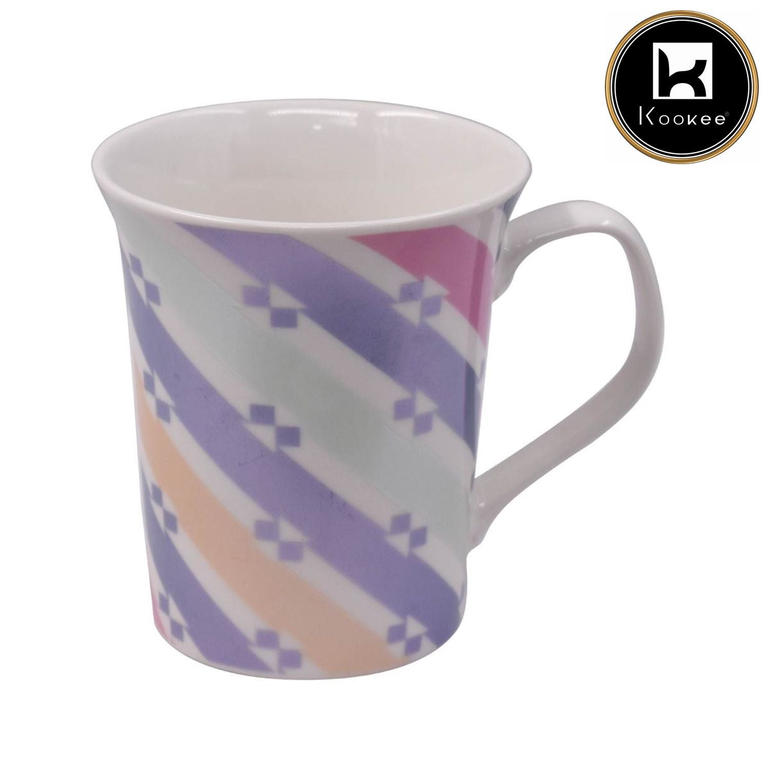 Printed Ceramic Tall Coffee or Tea Mug with handle - 325ml (4118-D)