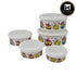 Plastic Airtight Container with Lid, Set of 5, Round (6213)