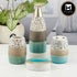 Ceramic Bathroom Accessories Set of 4 with Soap Dispenser (6251)