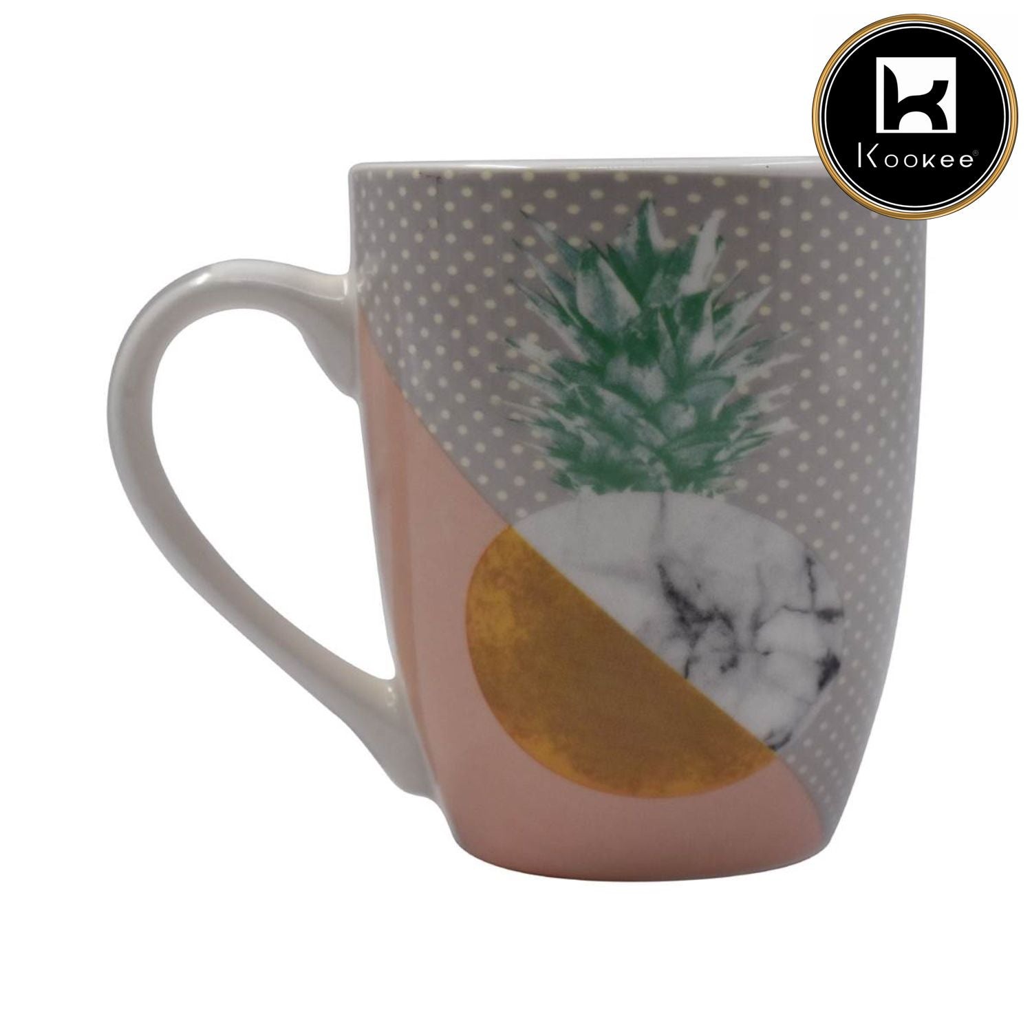 Printed Ceramic Coffee or Tea Mug with handle - 325ml (3551-D)