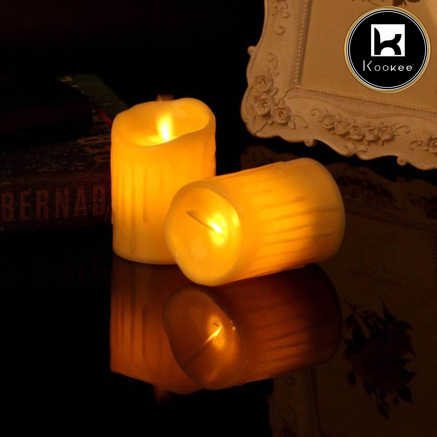 LED Light Flamless Plastic Tea Light Candles Set of 1 (6301)