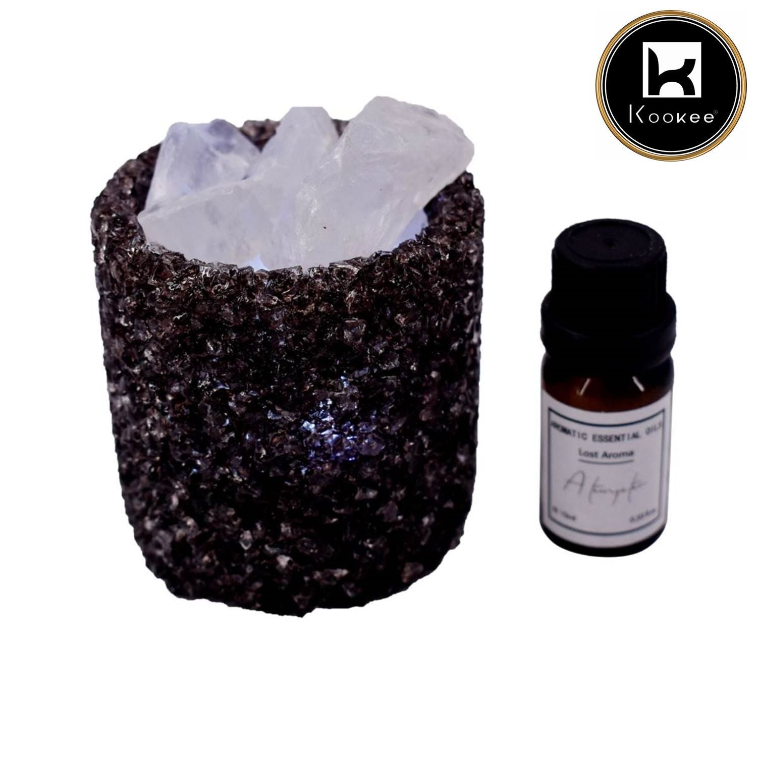 Natural Crystal Aromatherapy with Essential Oil, Electric Diffuser (V-AROMA-001)