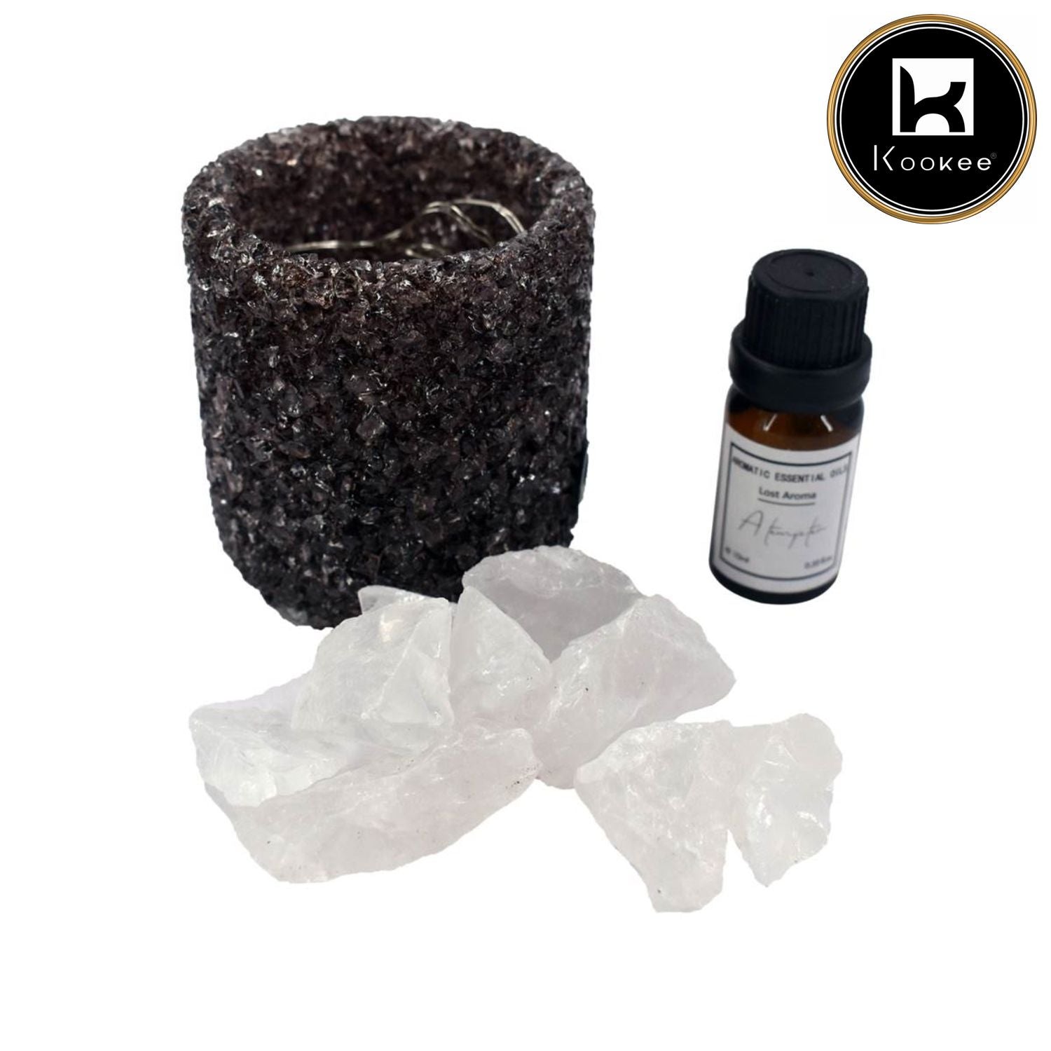 Natural Crystal Aromatherapy with Essential Oil, Electric Diffuser (V-AROMA-001)