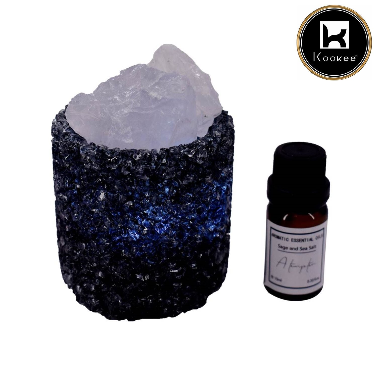 Natural Crystal Aromatherapy with Essential Oil, Electric Diffuser (087-8-A)