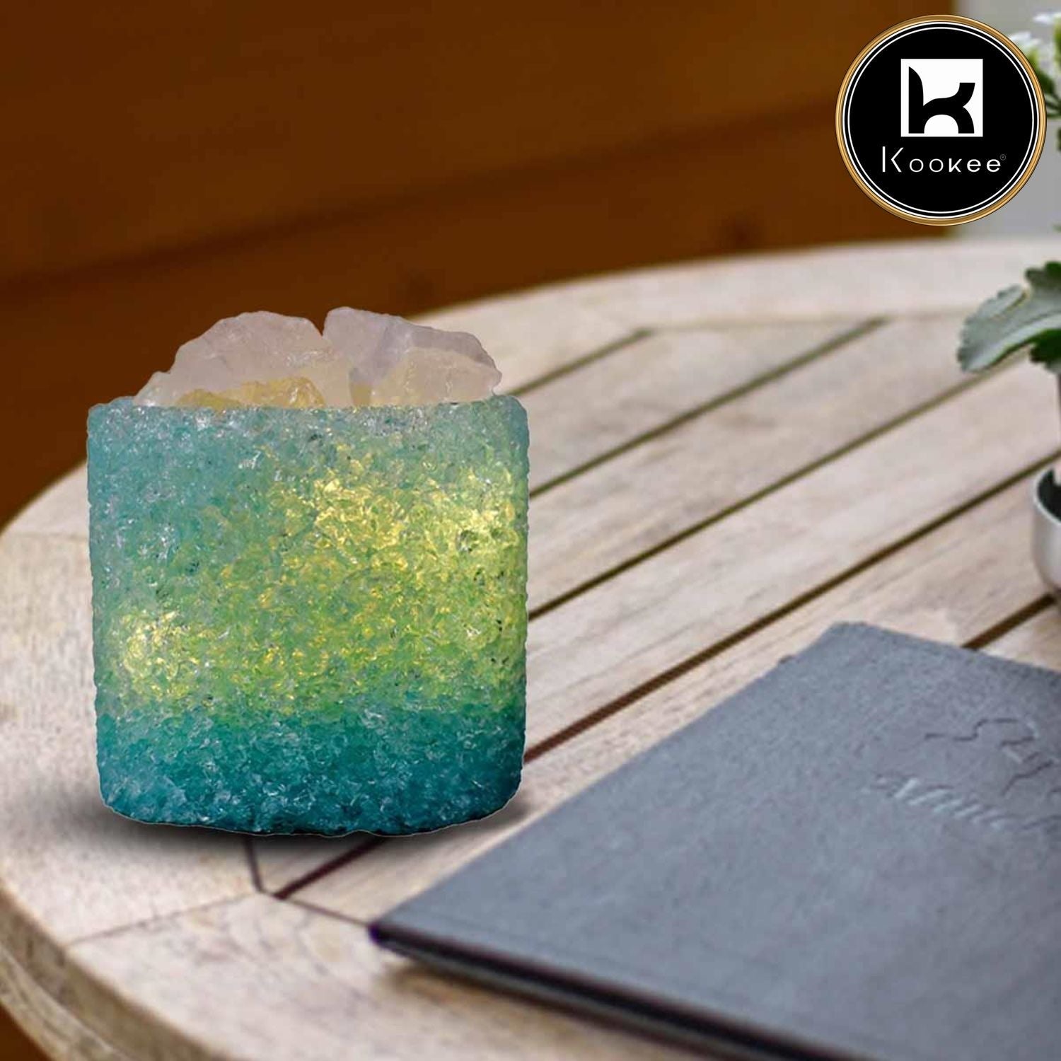 Kookee Natural Crystal Aromatherapy with Essential Oil, Electric Diffuser (087-3-F)