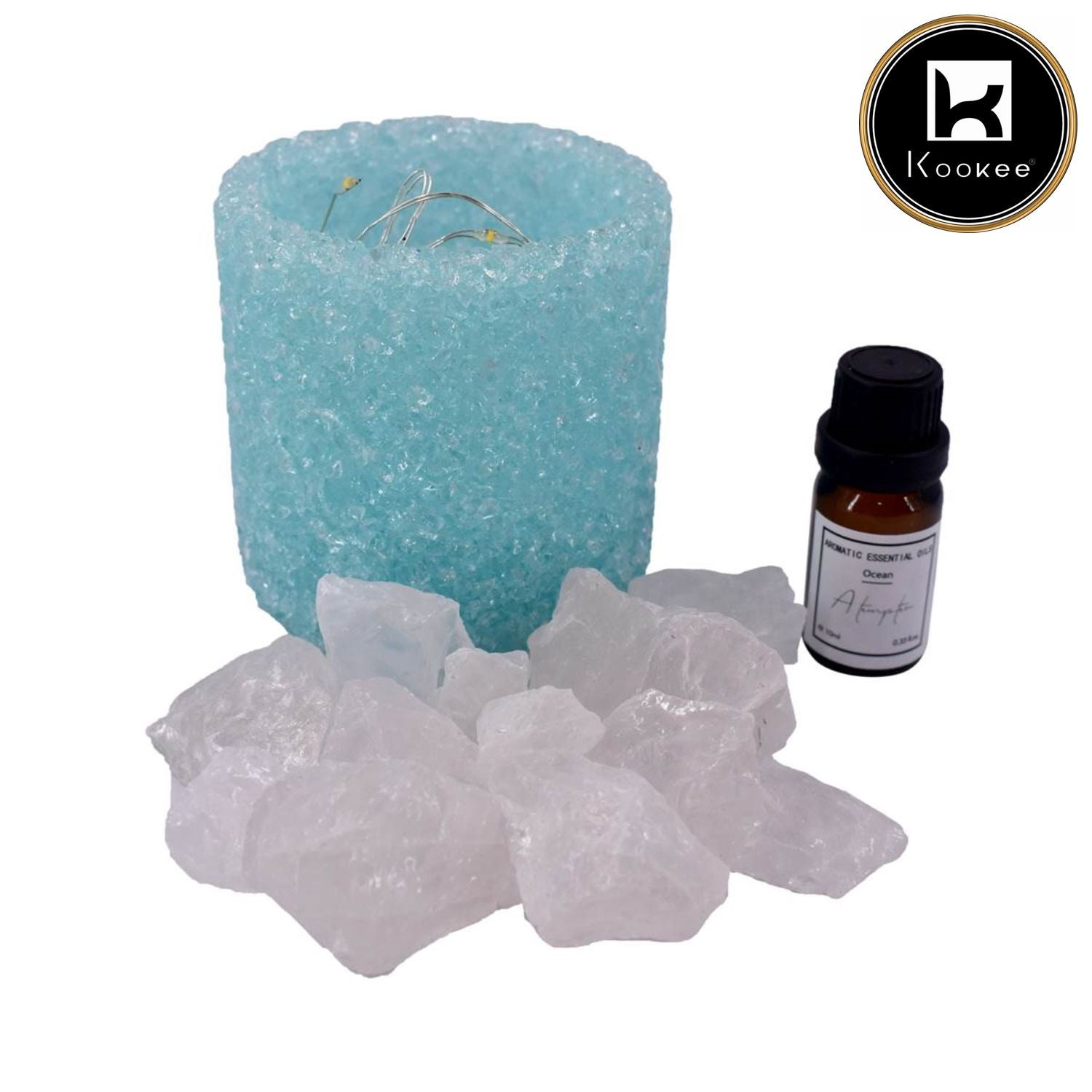 Natural Crystal Aromatherapy with Essential Oil, Electric Diffuser (087-3-F)