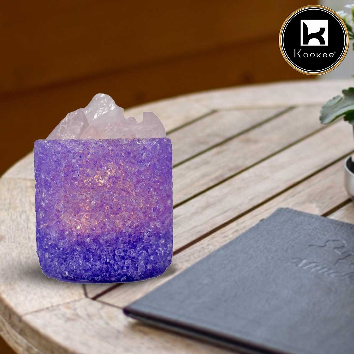 Kookee Natural Crystal Aromatherapy with Essential Oil, Electric Diffuser (087-3-B)