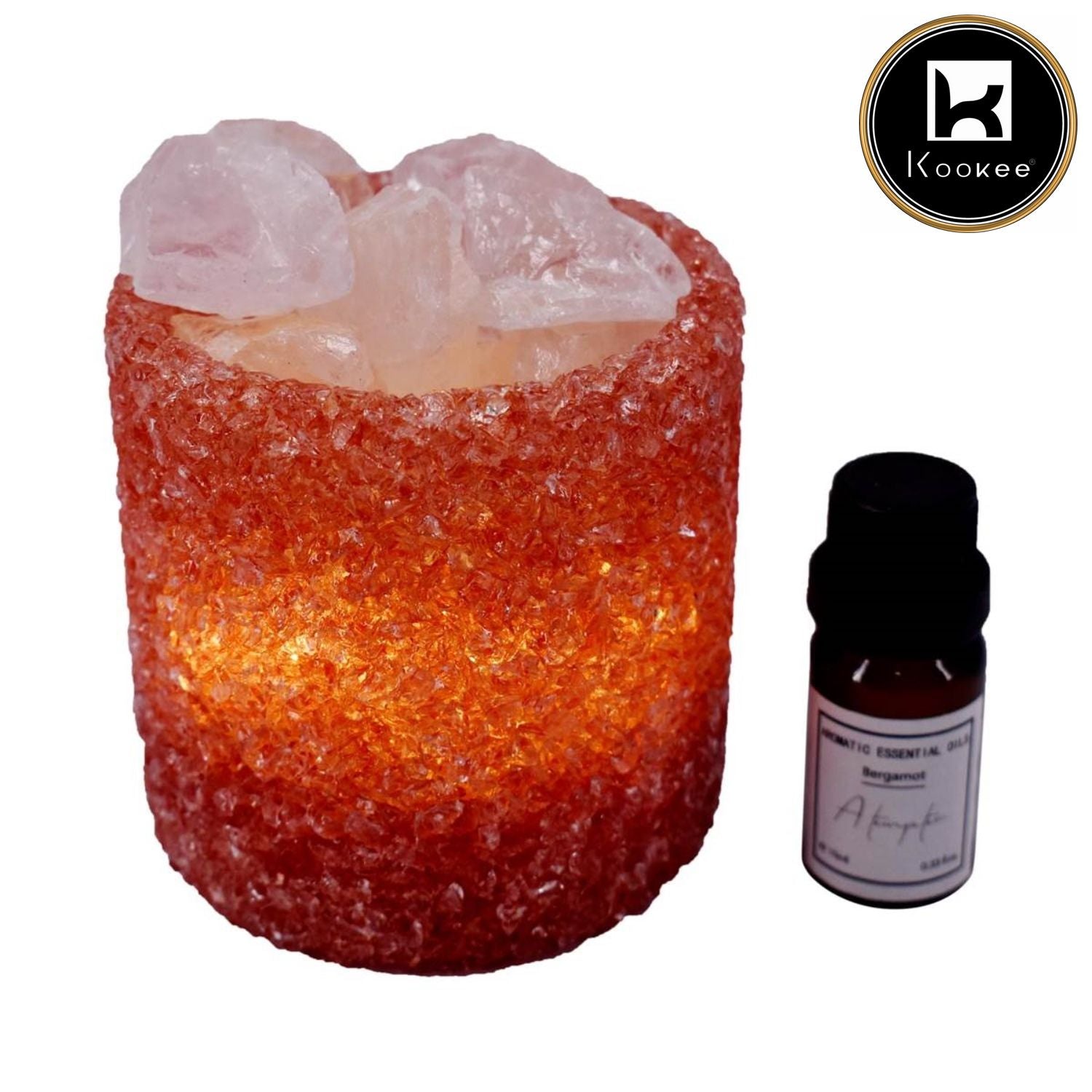 Natural Crystal Aromatherapy with Essential Oil, Electric Diffuser (087-3-E)