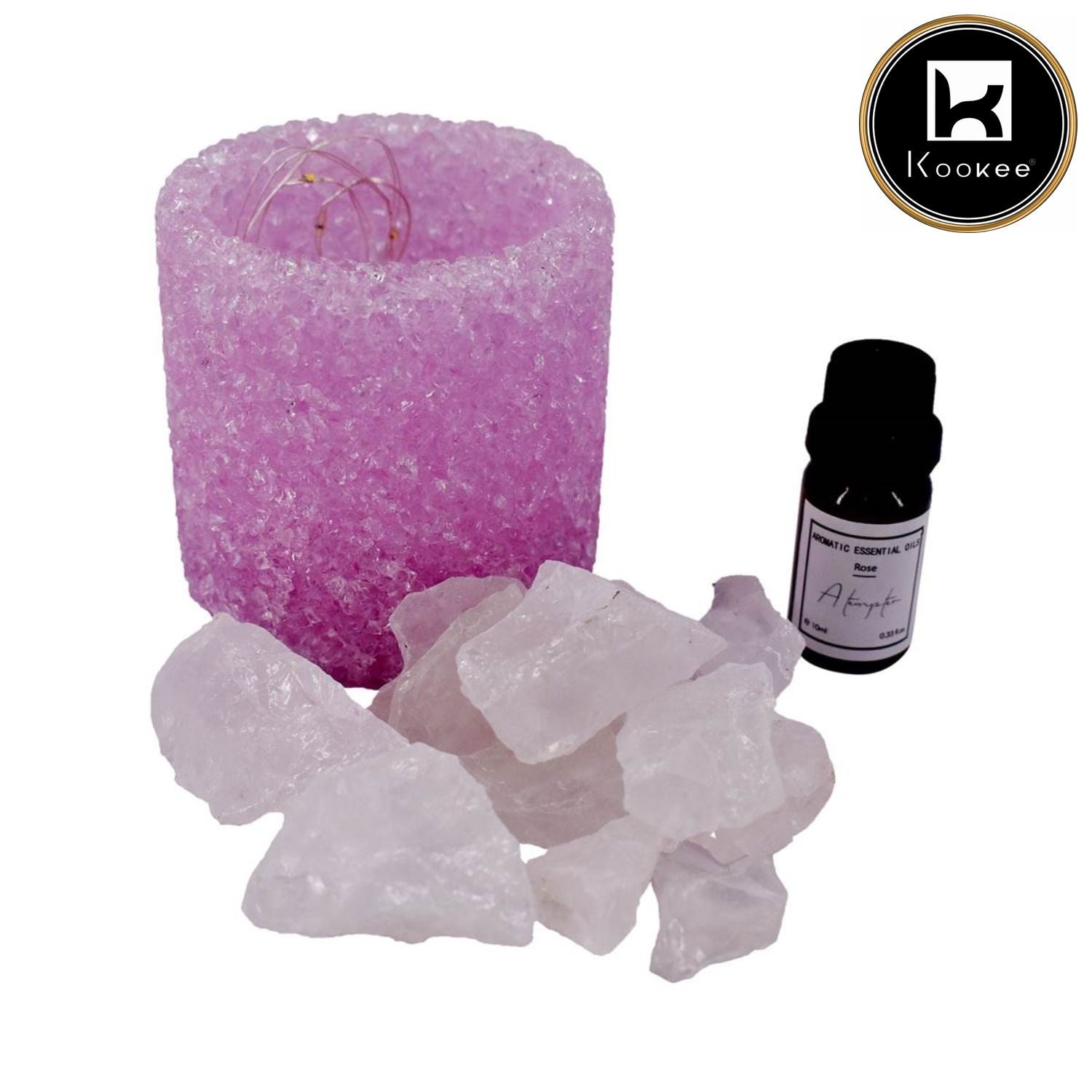 Natural Crystal Aromatherapy with Essential Oil, Electric Diffuser (087-3-A)