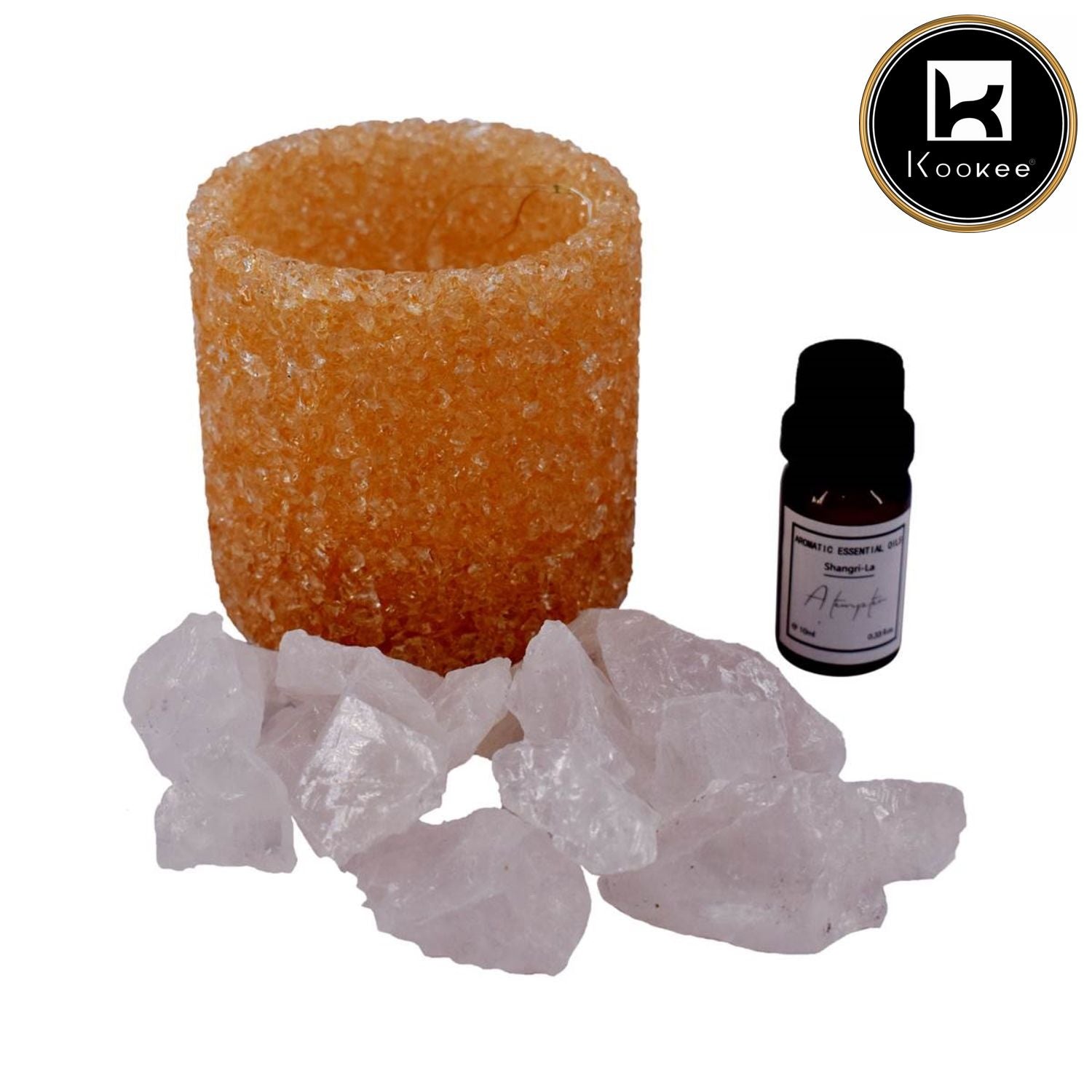 Natural Crystal Aromatherapy with Essential Oil, Electric Diffuser (087-3-D)