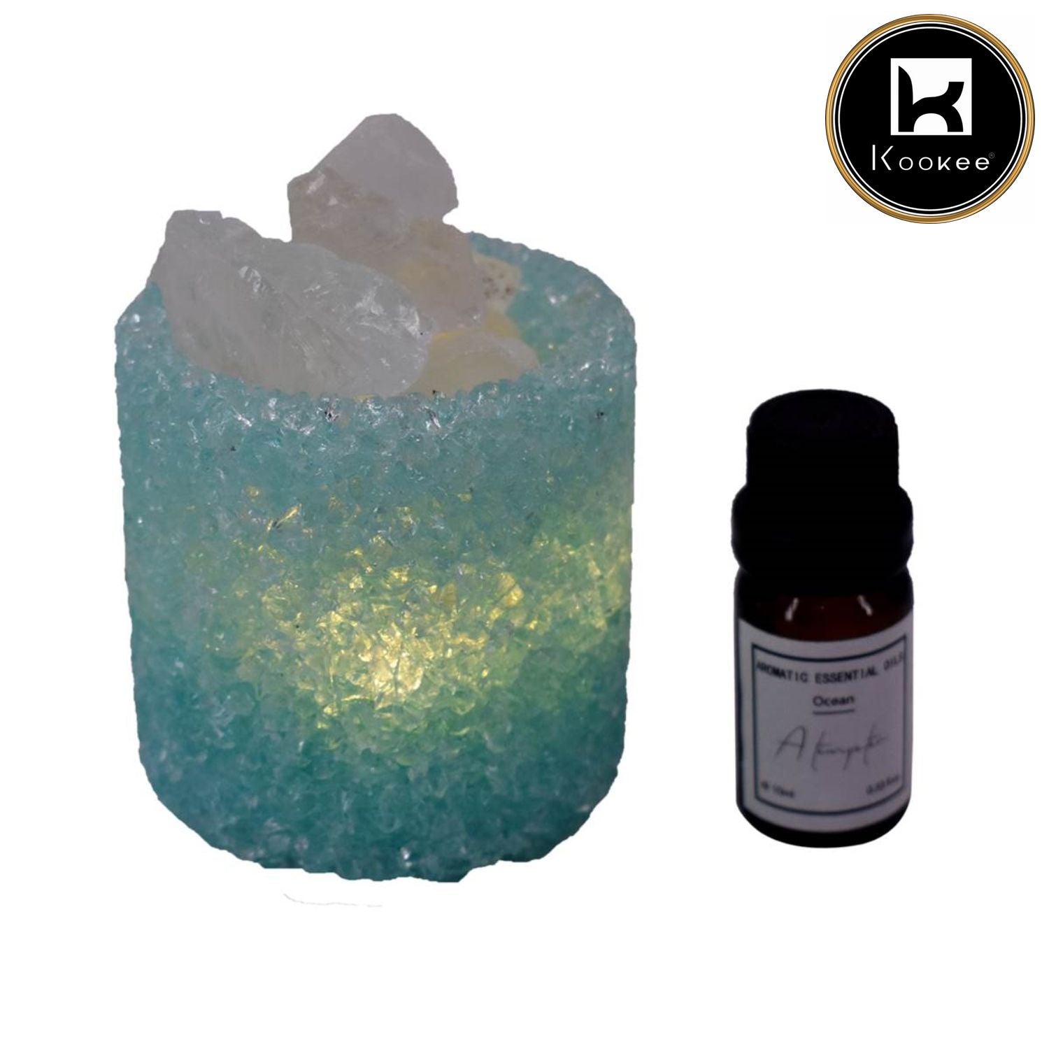 Natural Crystal Aromatherapy with Essential Oil, Electric Diffuser (087-7-F)