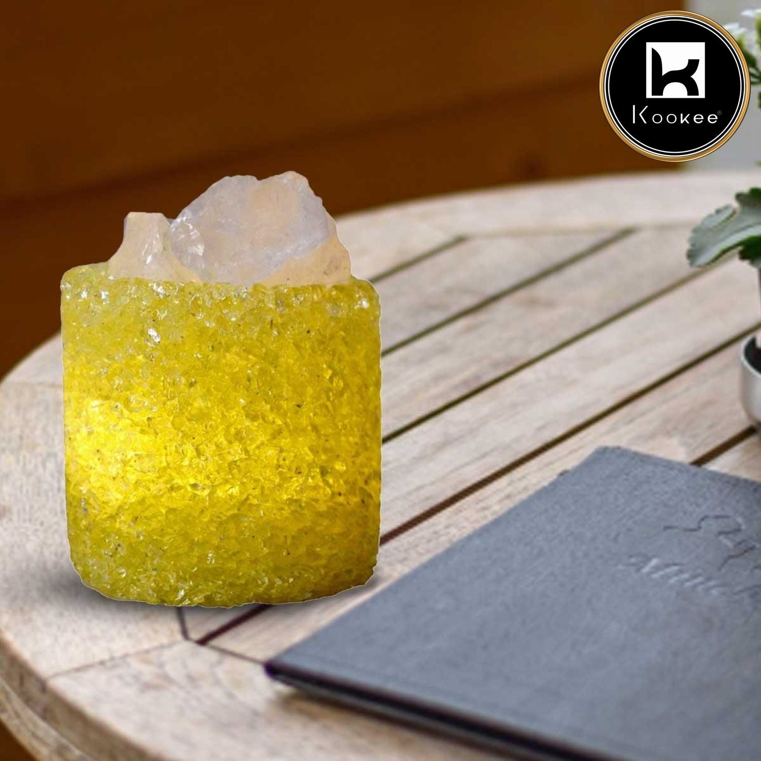 Kookee Natural Crystal Aromatherapy with Essential Oil, Electric Diffuser (087-7-C)