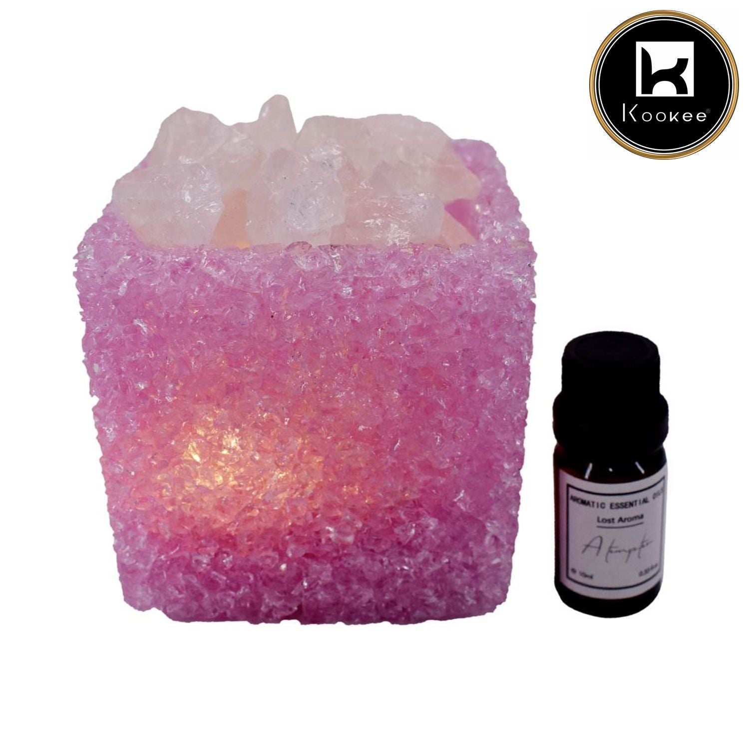 Natural Crystal Aromatherapy with Essential Oil, Electric Diffuser (087-1-B)