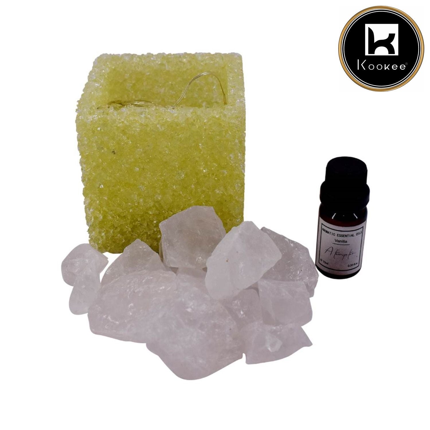 Natural Crystal Aromatherapy with Essential Oil, Electric Diffuser (087-1-C)