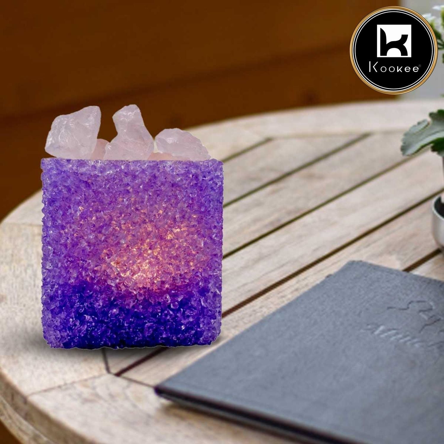 Kookee Natural Crystal Aromatherapy with Essential Oil, Electric Diffuser (087-1-A)