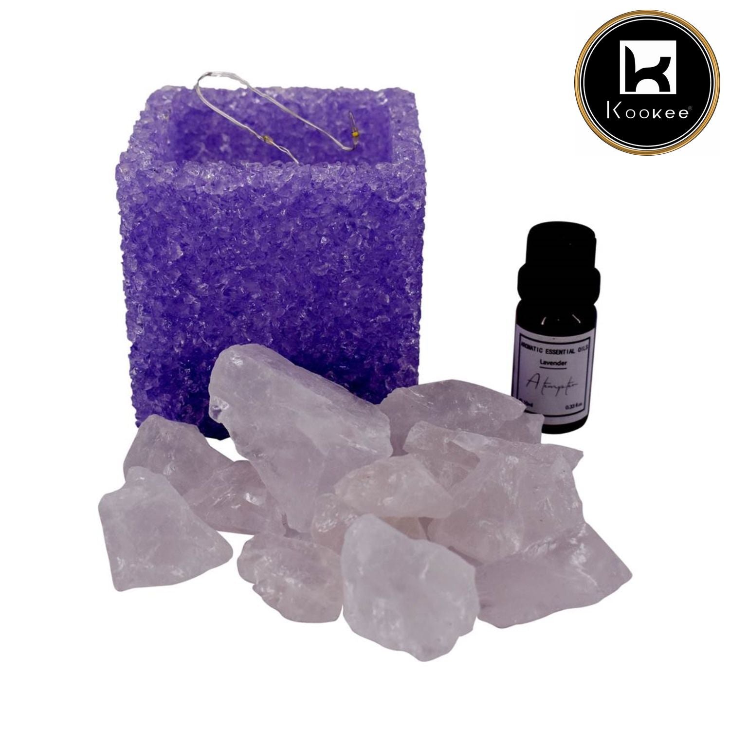 Natural Crystal Aromatherapy with Essential Oil, Electric Diffuser (V-AROMA-001)