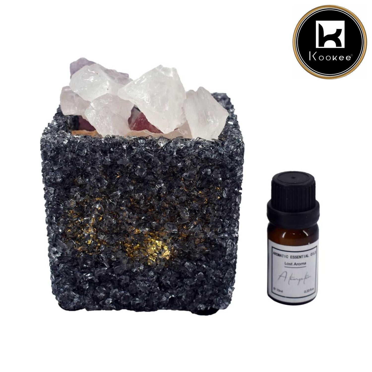 Natural Crystal Aromatherapy with Essential Oil, Electric Diffuser (V-AROMA-001)