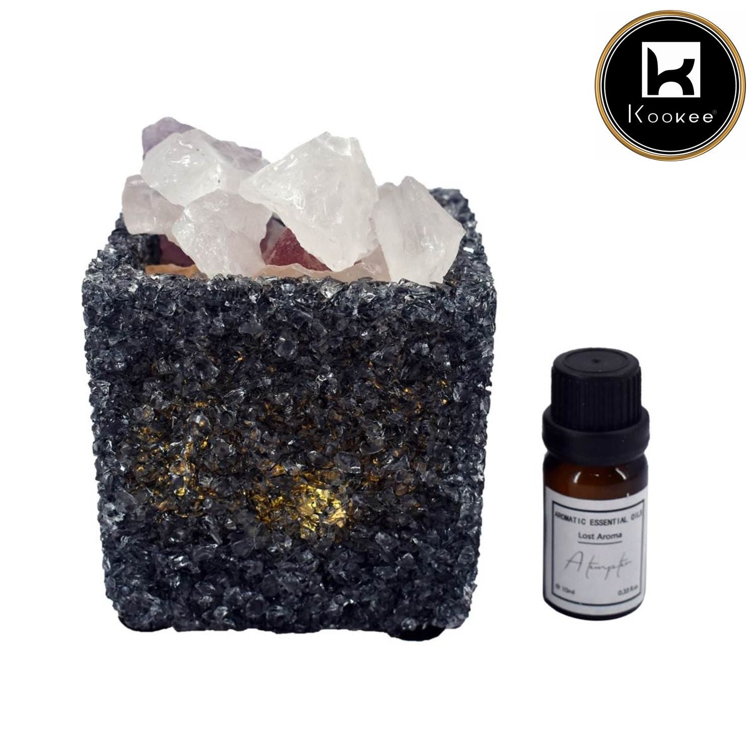 Natural Crystal Aromatherapy with Essential Oil, Electric Diffuser (087-2-A)