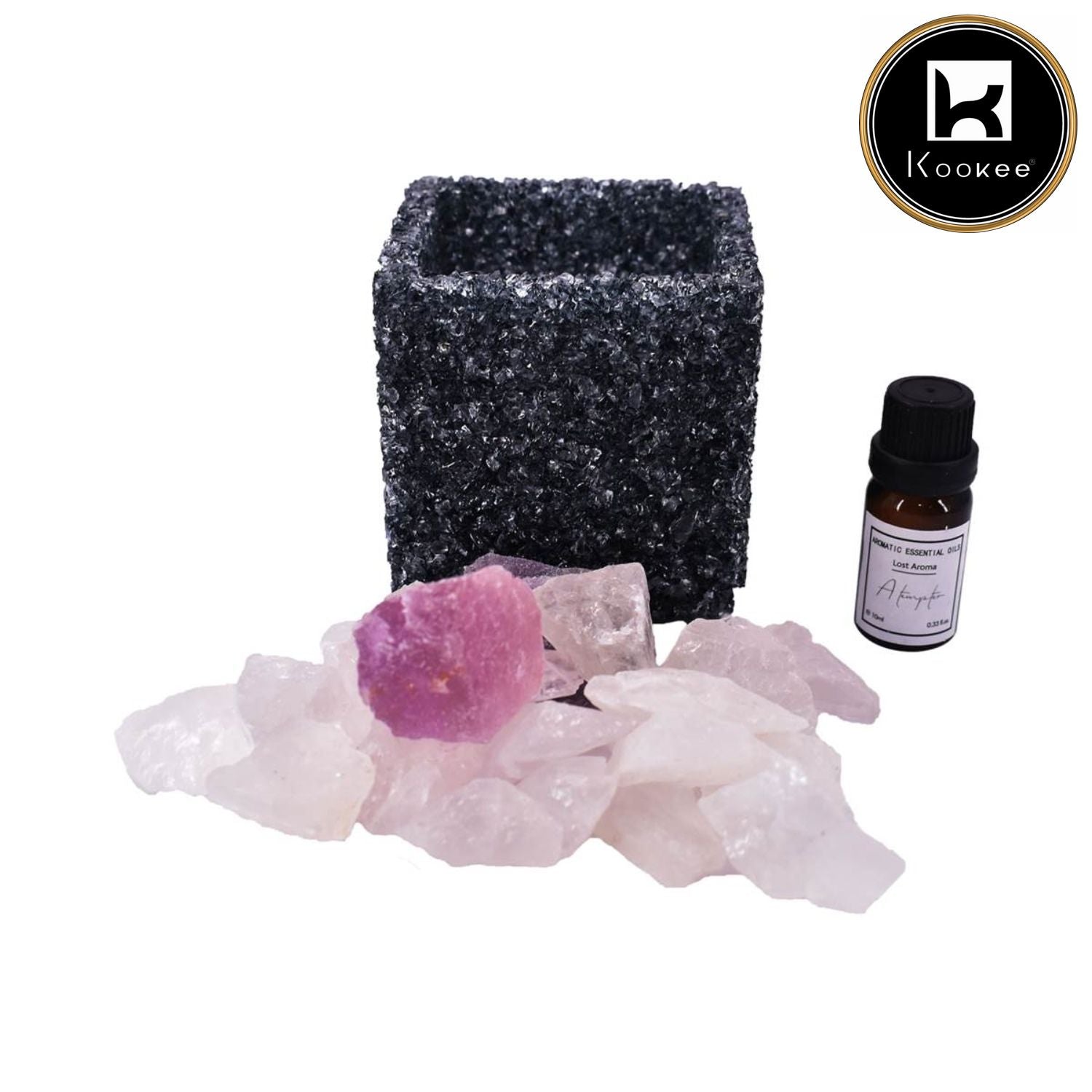 Natural Crystal Aromatherapy with Essential Oil, Electric Diffuser (V-AROMA-001)