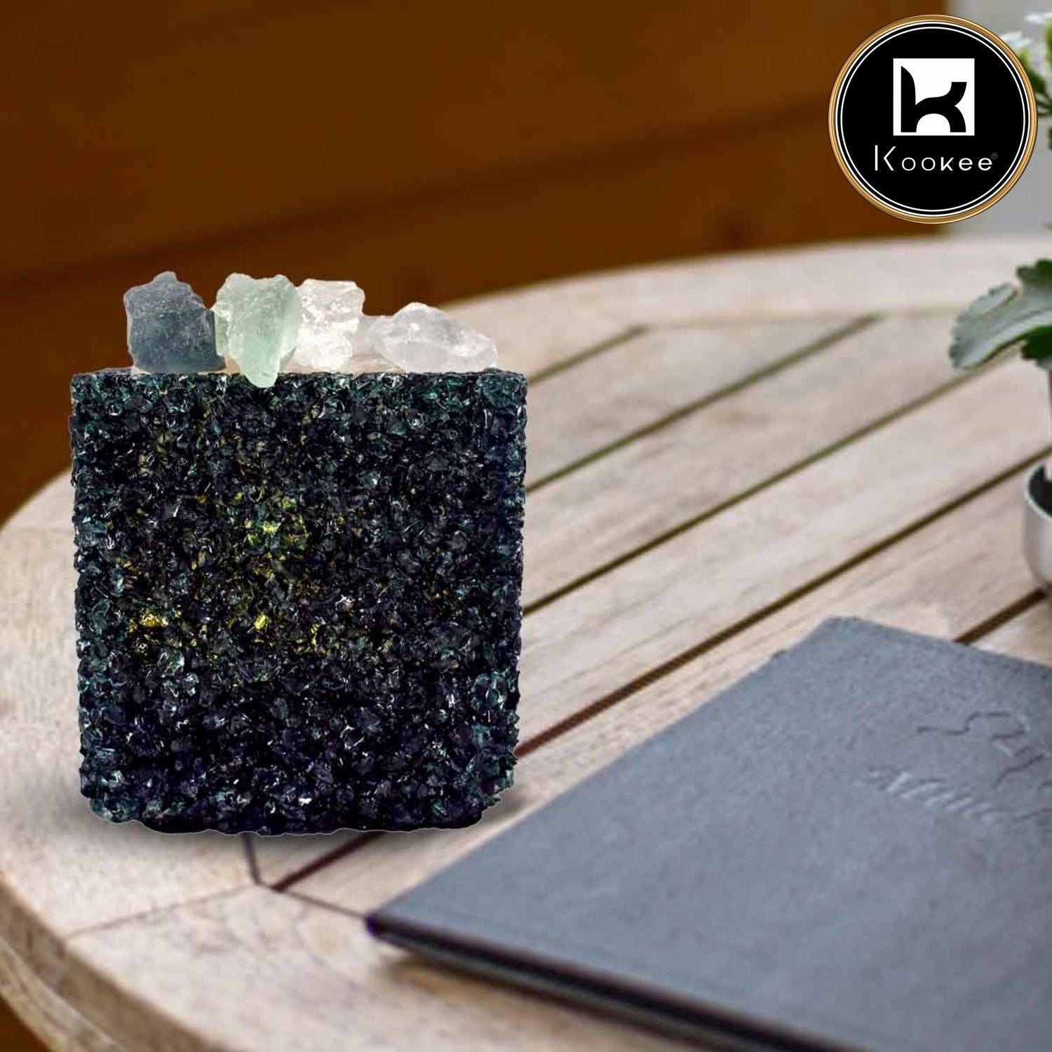 Kookee Natural Crystal Aromatherapy with Essential Oil, Electric Diffuser (087-2-D)