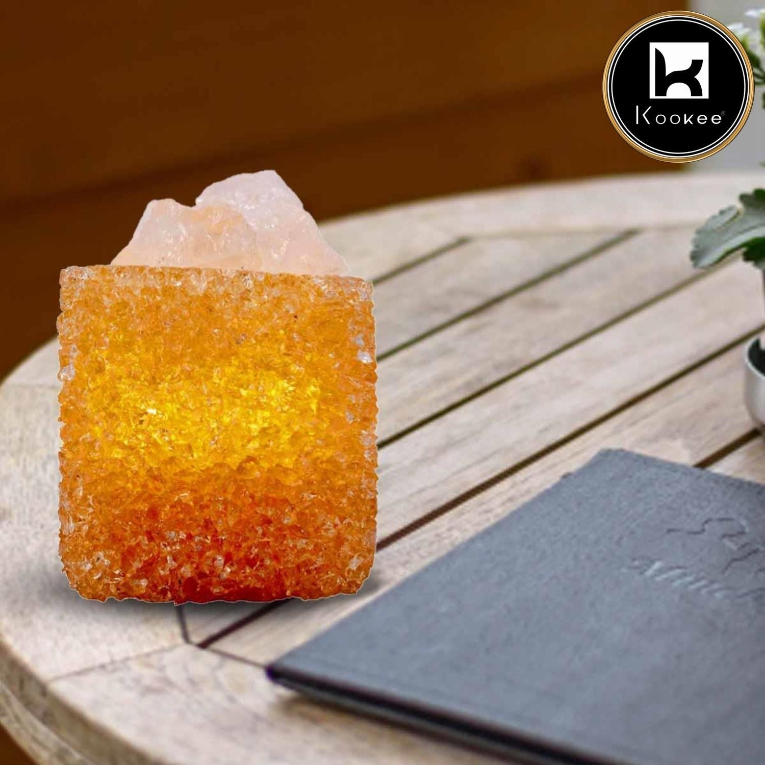 Kookee Natural Crystal Aromatherapy with Essential Oil, Electric Diffuser (087-5-E)