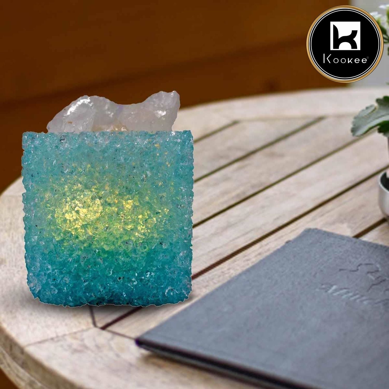 Kookee Natural Crystal Aromatherapy with Essential Oil, Electric Diffuser (087-5-A)