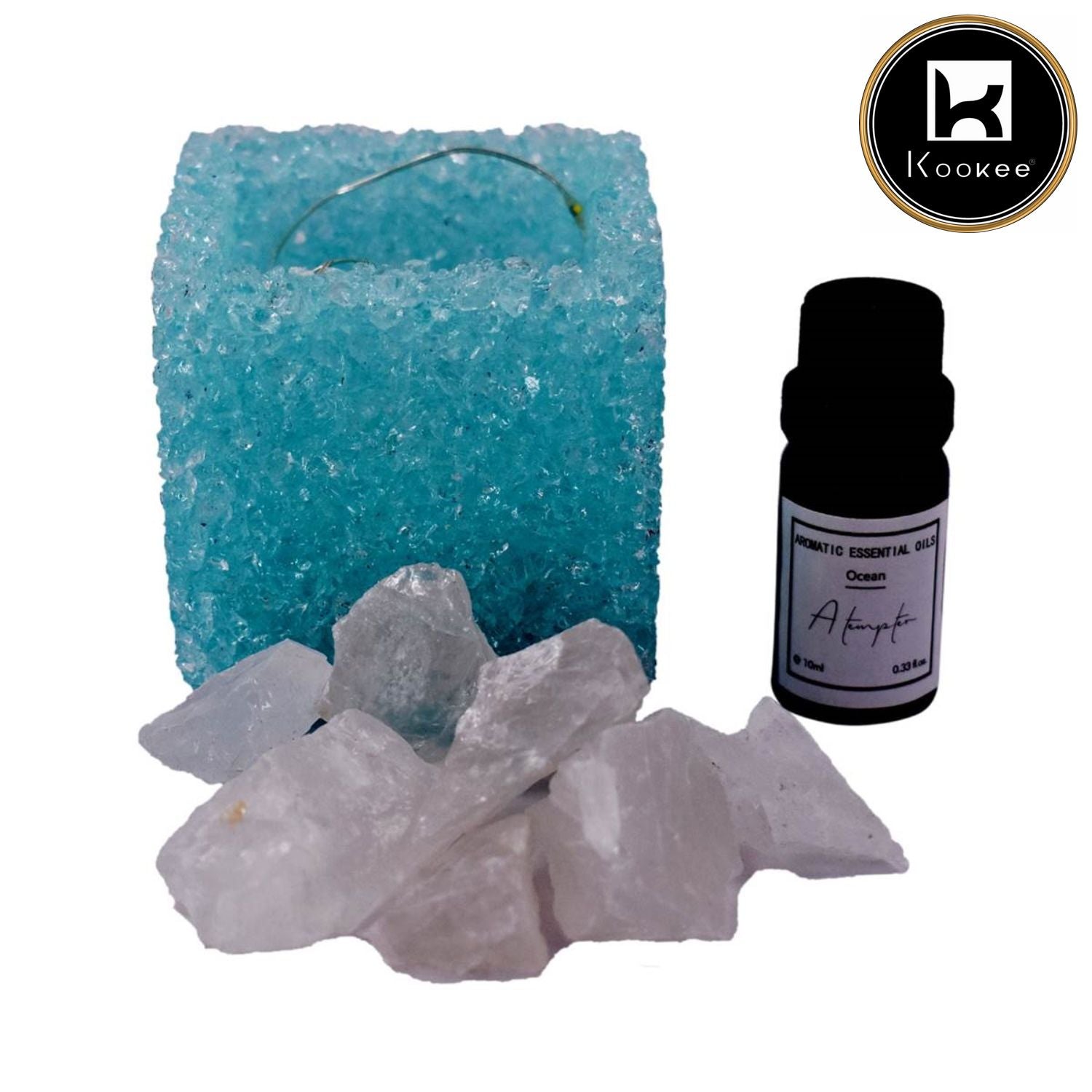 Natural Crystal Aromatherapy with Essential Oil, Electric Diffuser (V-AROMA-001)