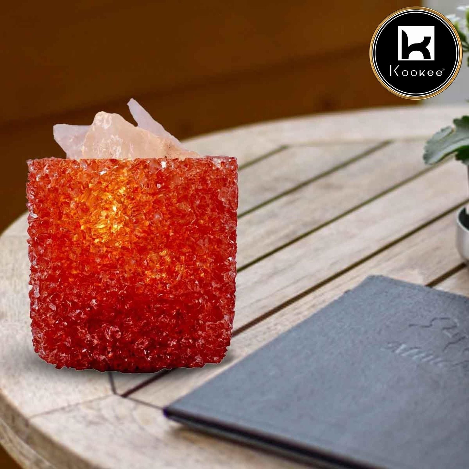 Kookee Natural Crystal Aromatherapy with Essential Oil, Electric Diffuser (087-5-F)