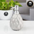 Ceramic Soap Dispenser for handwash for Bathroom, Silver, (Set of 1) (7630)