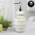 Ceramic Soap Dispenser for handwash for Bathroom, White, (Set of 1) (7641)