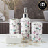 Ceramic Bathroom Set of 4 with Soap Dispenser (7653)