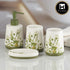 Ceramic Bathroom Set of 4 with Soap Dispenser (7657)