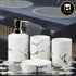 Ceramic Bathroom Set of 4 with Soap Dispenser (7660)