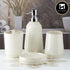 Ceramic Bathroom Set of 4 with Soap Dispenser (7716)