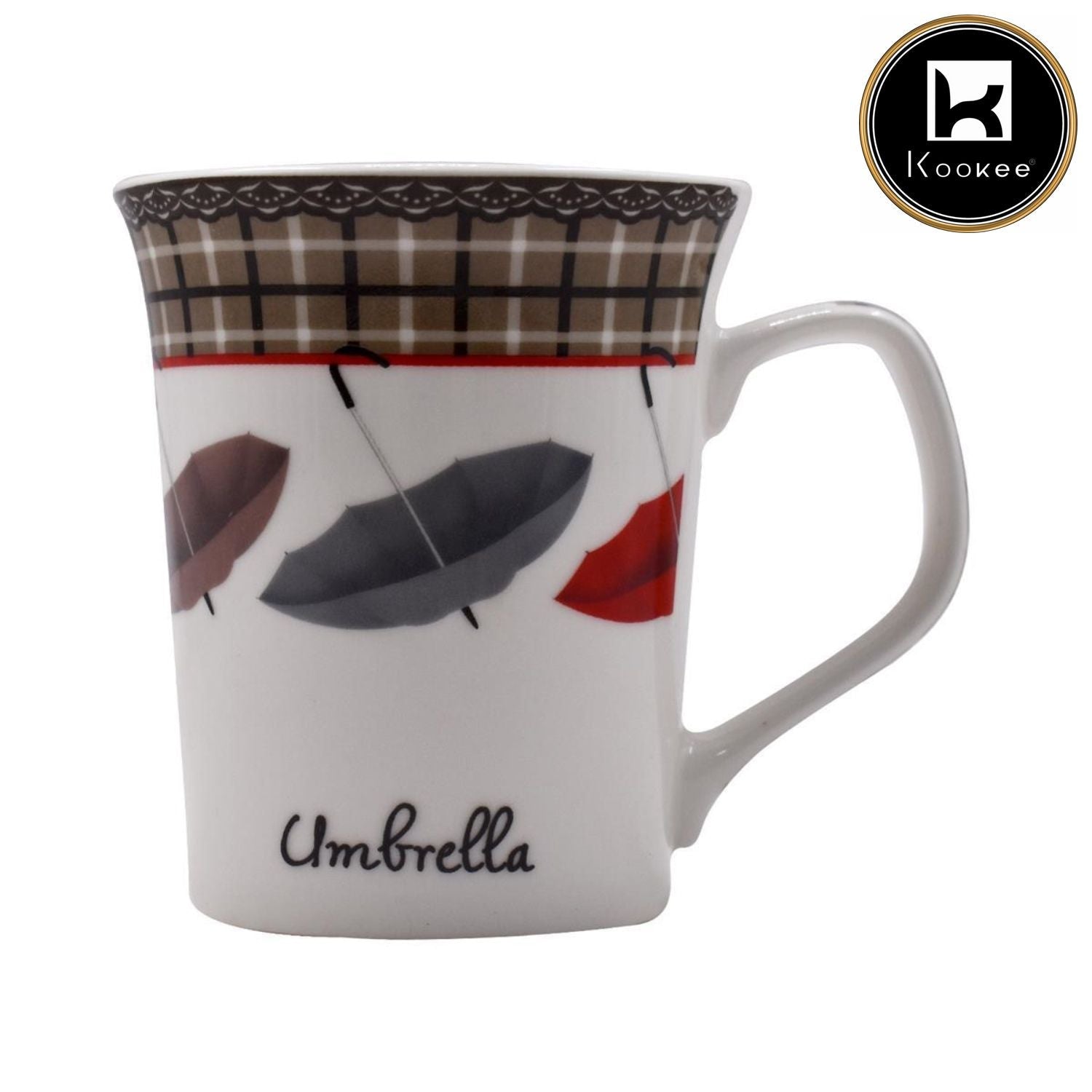 Printed Ceramic Tall Coffee or Tea Mug with handle, 325ml (V-MUGS-009-3)