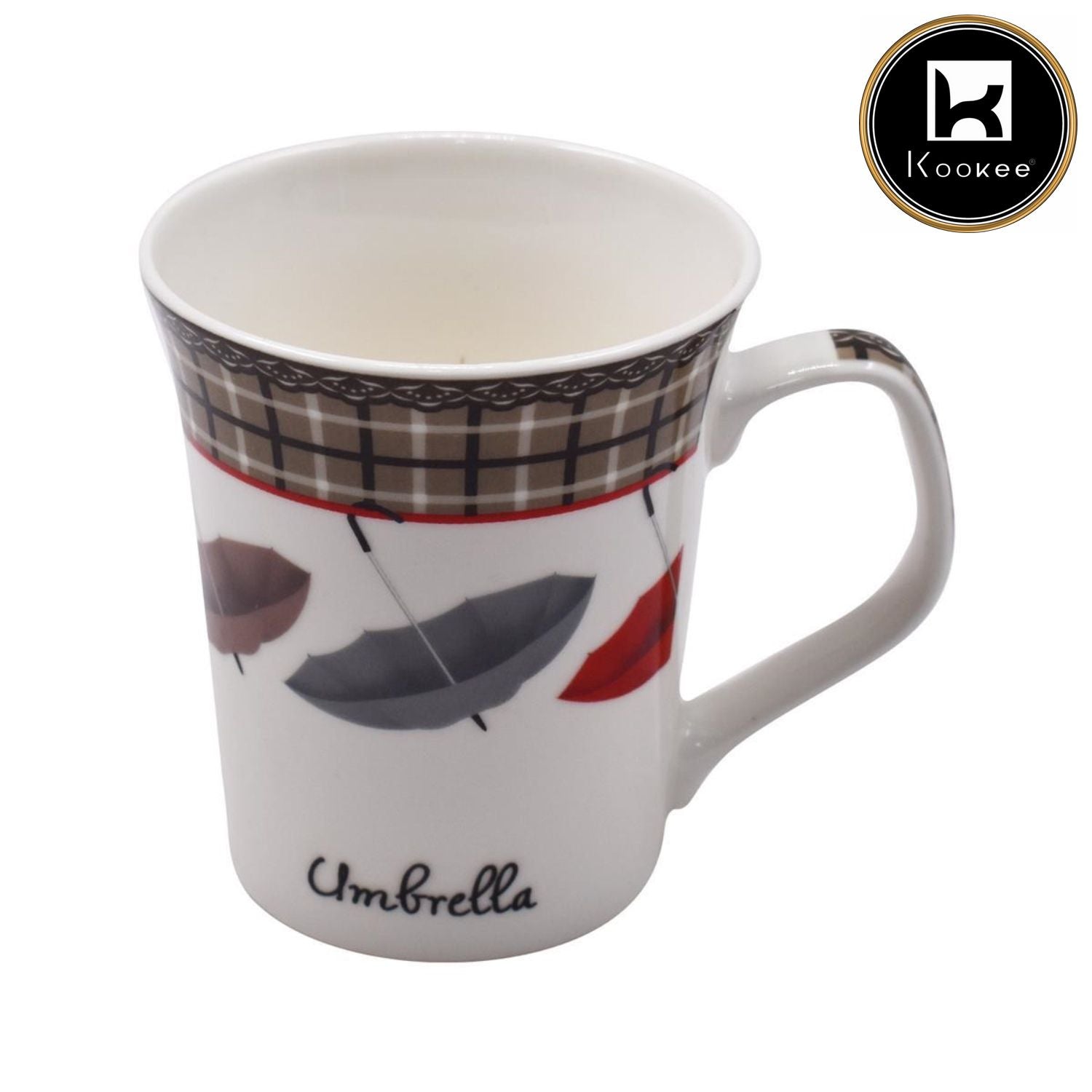Printed Ceramic Tall Coffee or Tea Mug with handle, 325ml (V-MUGS-009-3)